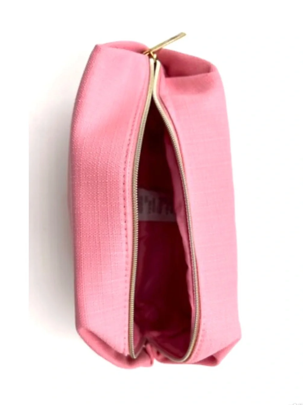 5 for 25⚡️Lancome Pink Fabric Cosmetic Travel Pouch with Gold Zip Pull